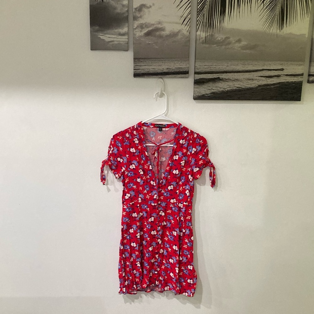 Stunning vibrant button front dress - Picture 4 of 12